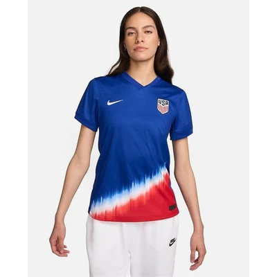 全新带标签 USMNT 2024 Stadium AwayWomen Nike Dri-FIT 足球复制品球衣 - 中号 — 第 1/4 张图片