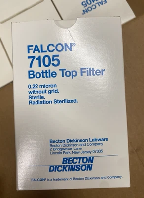 Filtro superior botella Cs of 18, Falcon Becton Dickinson 7105 0,22 micras Foto 1 de 4