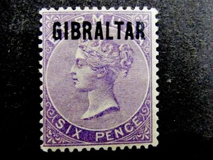 nystamps British Gibraltar Stamp # 6 Mint OG H $330  N21y802 - Picture 1 of 2