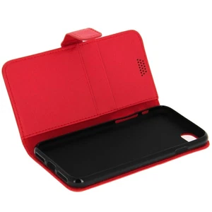 Etui Etui à Clapet Portefeuille pour iPhone SE 2022 / 2020 et 8 / 7 - Rouge - Photo 1 sur 6