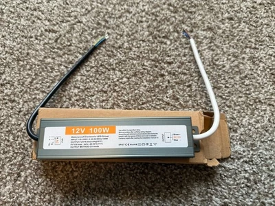 LED Driver 100W Waterproof IP67 Power Supply Transformer 100V-250V AC to 12V DC - Image 1 of 4