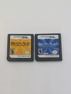 Nintendo DS Brain Age 1 & 2 Game Bundle - Cartridges Only - Picture 1 of 2