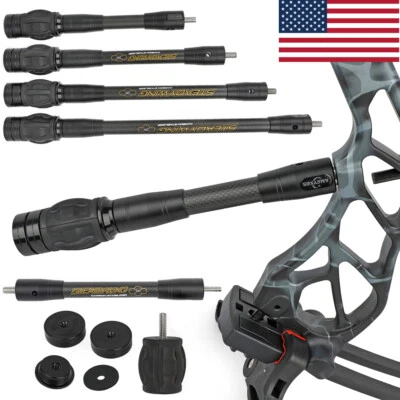MILAEM 6" 8" 10" 12" 15" Archery Bow Stabilizer Carbon Balance Bar Weight Compound Bow