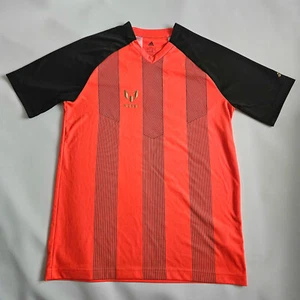 Adidas Climalite Messi 10 Teens Adult T-Shirt Orange Black 15-16Y Football - Picture 1 of 10