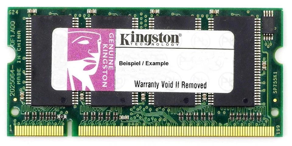 256MB Kingston DDR1 Notebook RAM PC2100S 266MHz 200-Pin SO-DIMM KTC-P2800/256 - Image 1 of 1