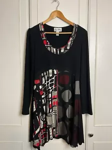 Joseph Ribkoff Jerseykleid UK 12 schwarz Fit & Flare Netz Ösen Arbeit Party - Bild 1 von 12