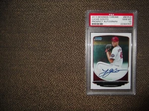 2013 BOWMAN CHROME LUCAS GIOLITO AUTO AUTOGRAPH RC PSA 10, Rookie! - Picture 1 of 2