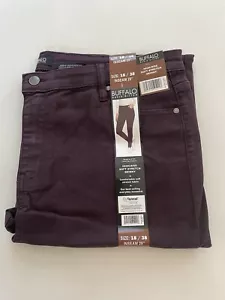 Buffalo David Bitton Women's Pants HighRise Soft Stretch Skinny Size 18 Purple - Picture 1 of 3