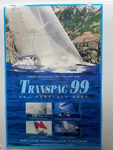 Transpac 99 Race Honolulu Hawaii 40th Race Poster about 27 x 40 1999 - Picture 1 of 10