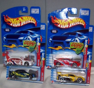 Set of 4 TUNERS SERIES 2002 Hot Wheels Diecast 1:64 Cars - Picture 1 of 2