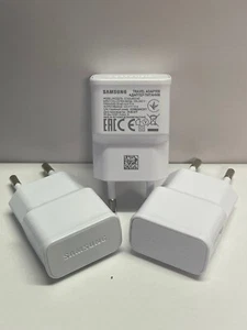3x Original Genuine Samsung EU Charger Adapter Plug ETA0U83EWE 2 Pin Plug - Picture 1 of 4