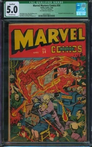 Marvel Mystery Comics #54 ⭐ CGC 5.0 Qualifiziert ⭐ Golden Age Schomburg Timely 1944 - Bild 1 von 3