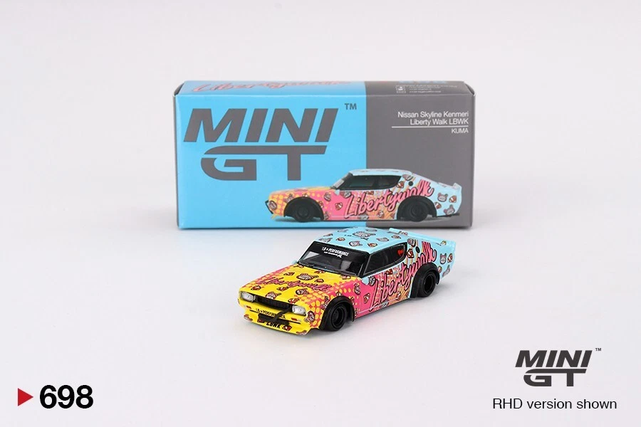 MiniGT 1/64 Nissan Skyline Kenmeri Liberty Walk LBWK KUMA MGT00698 - Immagine 1 di 1