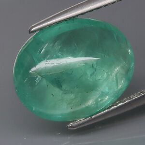 6.62Ct.OUTSTANDING! Natural BIG Green Columbian Emerald Oval Cabochon