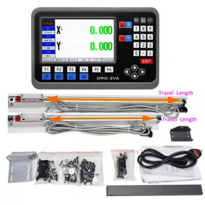 2 Achsen DRO LCD Digitalanzeige 10"+40" TTL Lineare Glaswaage für Mühle Drehmaschine - Bild 1 von 12