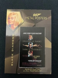 2023 James Bond Black Diamond 007 Metal Posters Goldfinger #MPGF-3 Shirley Eaton - Picture 1 of 2