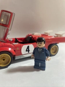 LEGO Bruce Wayne Minifigure Batman Batcave 7783 DC Super Heroes Ferrari - Picture 1 of 4