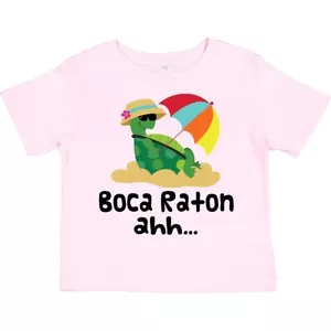 Inktastic Boca Raton Florida Toddler T-Shirt Beach Travel Vacation Summer Cute - Picture 1 of 9
