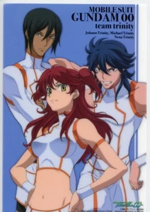 medium pencil board Shitajiki Gundam 00 OO anime Michael Trinity Johann Nena - Picture 1 of 1