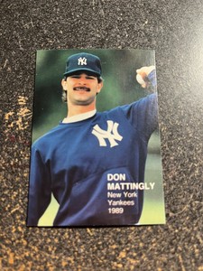 Don Mattingly Yankees 1989 Action Superstars Display Card RARE UNLICENSED #2