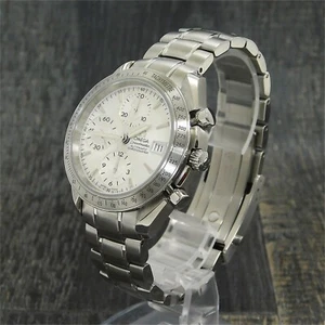 OMEGA Speedmaster Day-Date S. Acciaio 3211.30 Orologio Automatico Da Uomo #W342 Rise-on - Foto 1 di 14