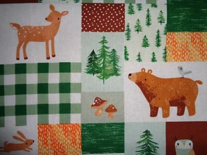 Lenzuolo/federe/animali della foresta/patchwork/RIDOTTO fatto a mano cotone aderente - Foto 1 di 2