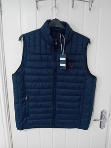 Crew Clothing Blue Gilet BNWT XL 23" p2p - Picture 1 of 4