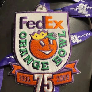 Fedex 2009 College BCS Fútbol Naranja Bowl Parche Cordón Virginia vs Cincinnati - Imagen 1 de 2