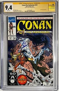 CONAN DER BARBAR #241 CGC SS 9.4 signed Roy Thomas 1991 NM Red Sonja - Bild 1 von 3
