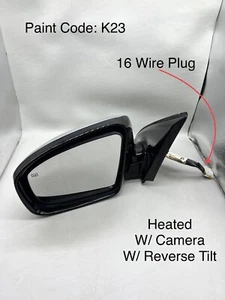 2014-2015 Infiniti QX60 LEFT Driver Side Mirror W/ Camera Silver OEM 96302-3JA9B - Picture 1 of 21