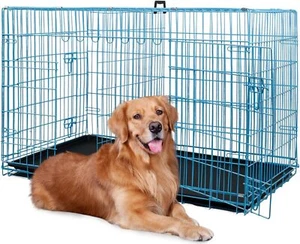 18,24,30,36,42,48 Inch Dog Crates for Large Dogs Folding Mental Wire Dog Kennels - Picture 1 of 30