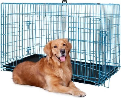 BESTPET 18,24,30,36,42,48 Inch Dog Crates for Large Dogs Folding Mental Wire Dog Kennels