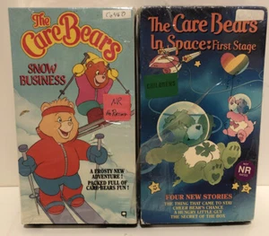 VHS 2 Care Bears videos #1  Show Business and #2 In Space First Stage  - Picture 1 of 5