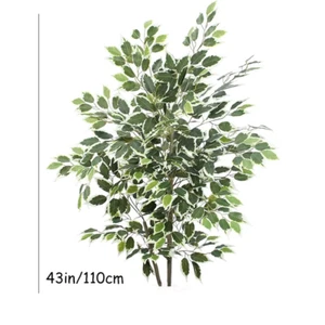 70In Artificial Ficus Tree Faux Floor Plant Plastic Banyan Leaves Simulation Tre - Picture 1 of 18