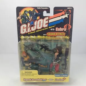 Juego de 2 figuras Hasbro GI Joe Cobra Agent Scarlett vs. Zartan (2001) - Imagen 1 de 12