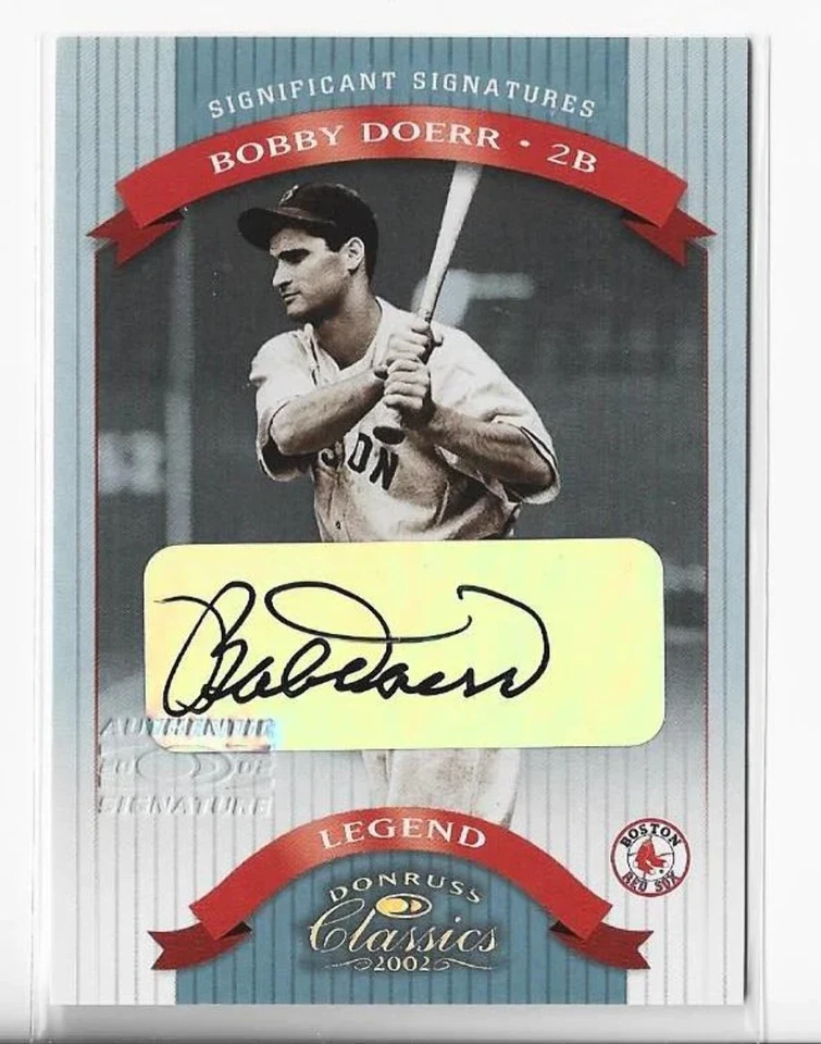 Bobby Doerr 2002 Donruss #180 (246/500) Autograph Card - Image 1 of 1