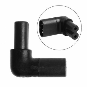 IEC60320 2Pin C7 Female To C8 Male Right Angled AC Power Adaptor Converter