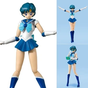 S.H. Figura en color Bandai de animación Figuarts Sailor Moon Mercury Pretty Guardian - Imagen 1 de 5