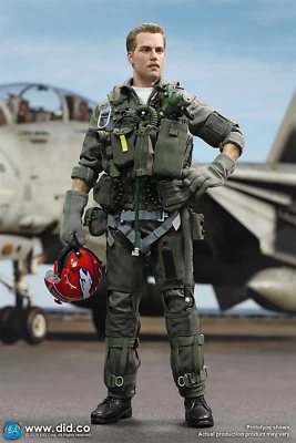IN STOCK New DID MA80182 1/6 US Navy Fighter F-14 Pilot Tom & Nick 12" Figure - Image 1 of 4