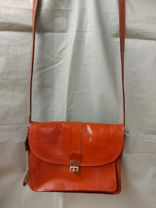 Vintage Brown Italian Leather Handbag / Satchel, Made in Republic of Ireland - Picture 1 of 12
