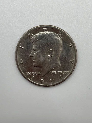 1971  Kennedy Half Dollar no mint mark Cover