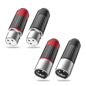 VIBORG Hifi Audio MIC Cable Pure silver XLR Plug XM203AG XF203AG Connector Jack - Picture 1 of 16