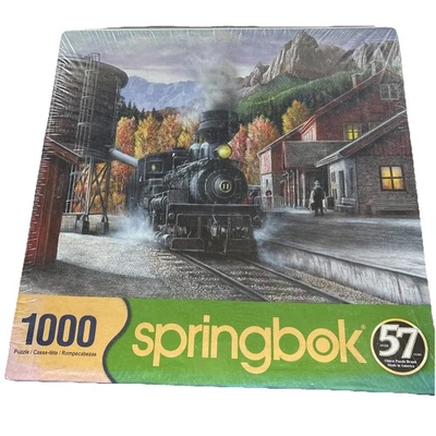 MOUNTAIN EXPRESS Train Springbok Puzzle 1000 pc Kevin Daniel Art  NEW SEALED - Image 1 of 4