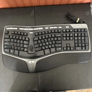 Microsoft Natural Ergonomic Keyboard 4000 v1.0 KU-0462 USB Wired TESTED WORKS - Picture 1 of 19