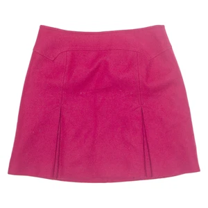 KAREN MILLEN Womens A-Line Skirt Pink Short Wool UK 10 - Picture 1 of 6