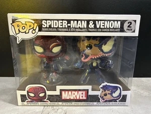 Funko Pop! Marvel Spider-Man und Venom Vinyl Figur 2er Pack + Protector - Bild 1 von 10