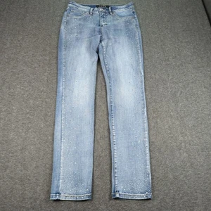 Joseph Ribkoff Jeans Damen 8 blau Skinny Strass verziert Stretch - Bild 1 von 16