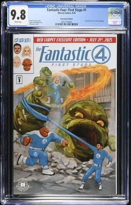 Fantastic Four First Steps #1 CGC 9.8 Marvel 2025 Red Carpet Edition Phil Noto - Image 1 of 2
