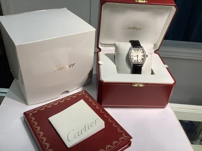 Reloj CARTIER 2497 TORTUE Grande 18K con Oro Fábrica Diamante Damas ¡con Caja! En muy buena condición Foto 1 de 4