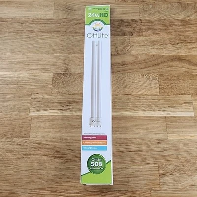 OttLite 24wHD TruColor Replacement Tube Bulb for Daylight Lamps B24553 - Image 1 of 4